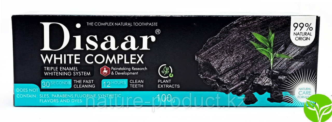 Зубная паста Disaar® WHITE COMPLEX с углем - фото 1 - id-p93642244