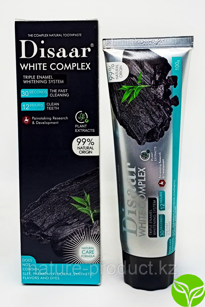 Зубная паста Disaar® WHITE COMPLEX с углем - фото 3 - id-p93642244
