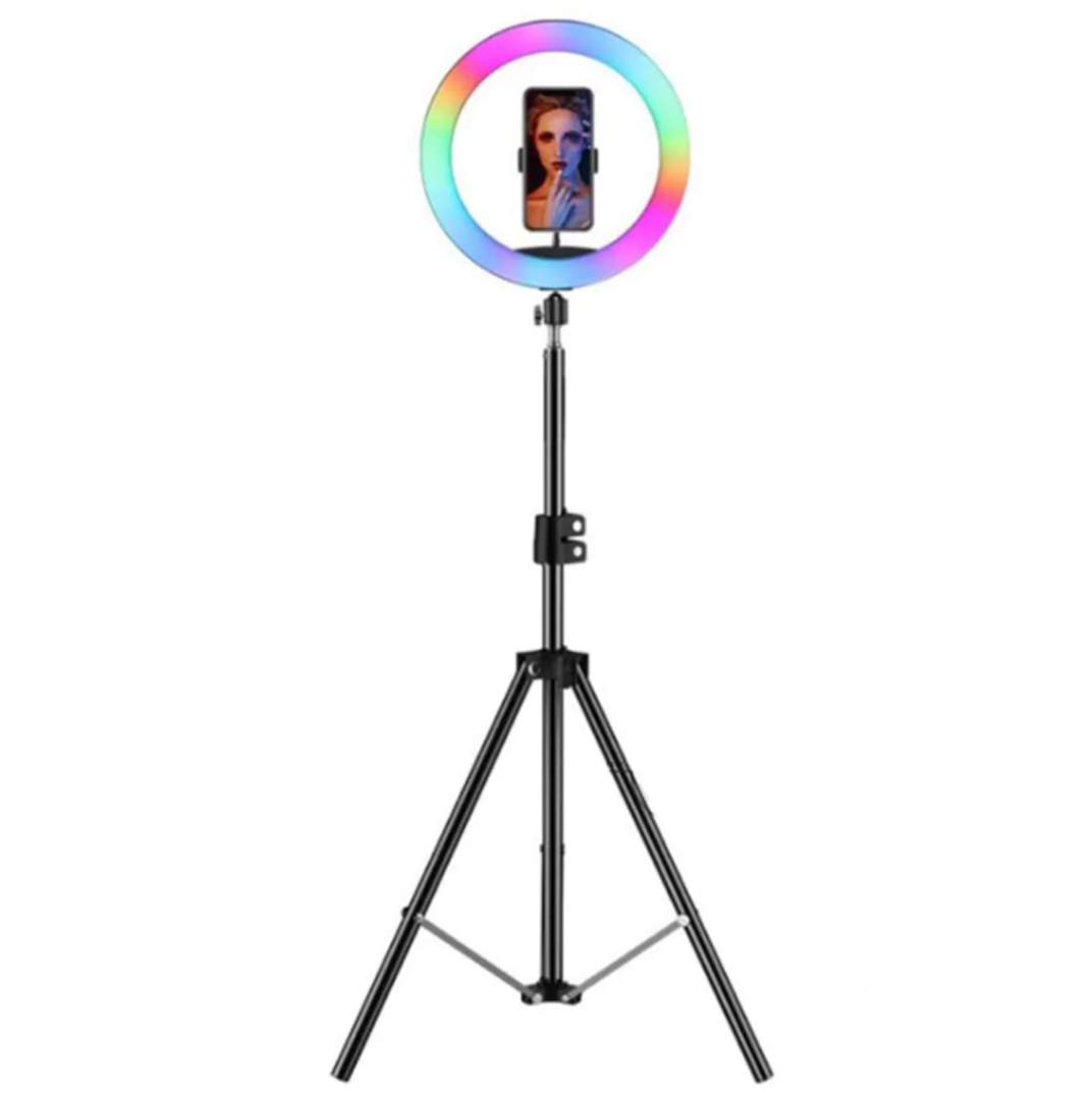 Кольцевая цветная RGB лампа 26 см - фото 1 - id-p93647814