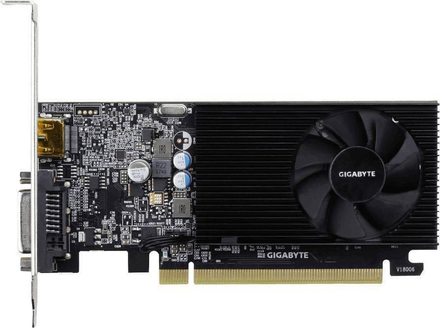 Видеокарта Gigabyte GeForce GT1030 Low profile 2Gb DDR4 64bit DVI HDMI GV-N1030D4-2GL - фото 2 - id-p93649057
