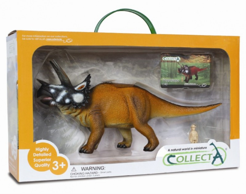Трицератопс Collectа, цвет коричневый