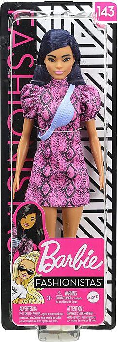 Barbie Модницы Кукла barbie, серия Игра с модой, в розовом платье.