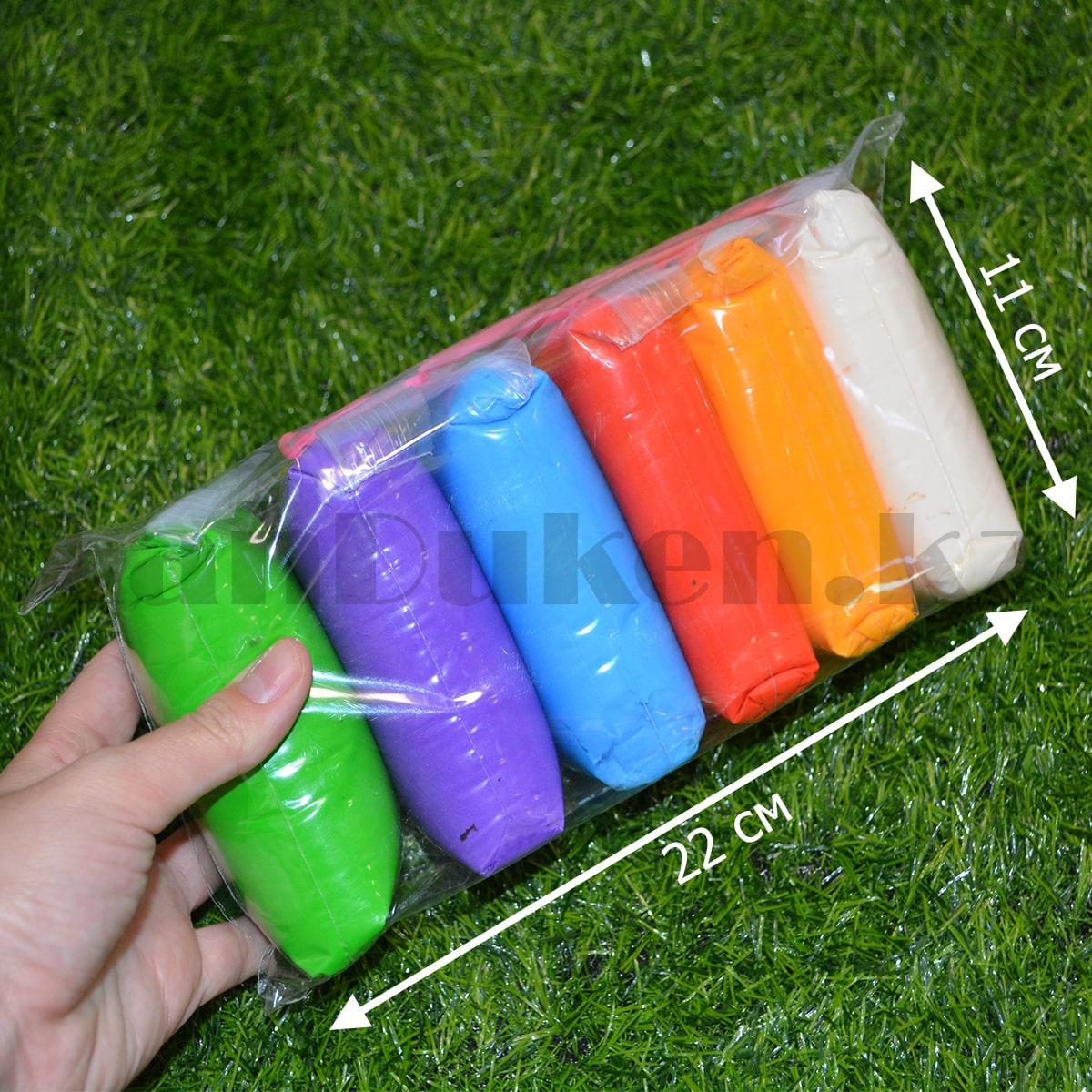 Набор для творчества супер легкий пластилин с ножами MC Basir 6 цветов - фото 3 - id-p93652621