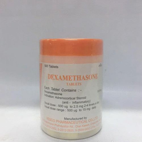 Противоаллергенные таблетки - Dexamethasone (500 штук) - фото 1 - id-p93657079