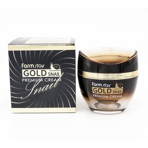 FarmStay Gold Snail Premium Cream - Премиальный крем с золотом и муцином улитки - фото 1 - id-p93657117