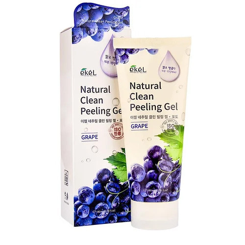 Ekel Grape Natural Clean Peeling Gel, 100мл - Пилинг-гель (скатка) для лица с экстрактом винограда - фото 1 - id-p93657181