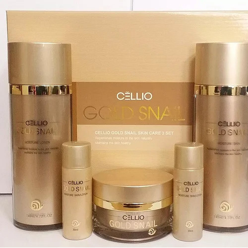 Cellio Gold Snail moisture Skin Care 3Set - Набор для ухода за кожей - фото 1 - id-p93657194