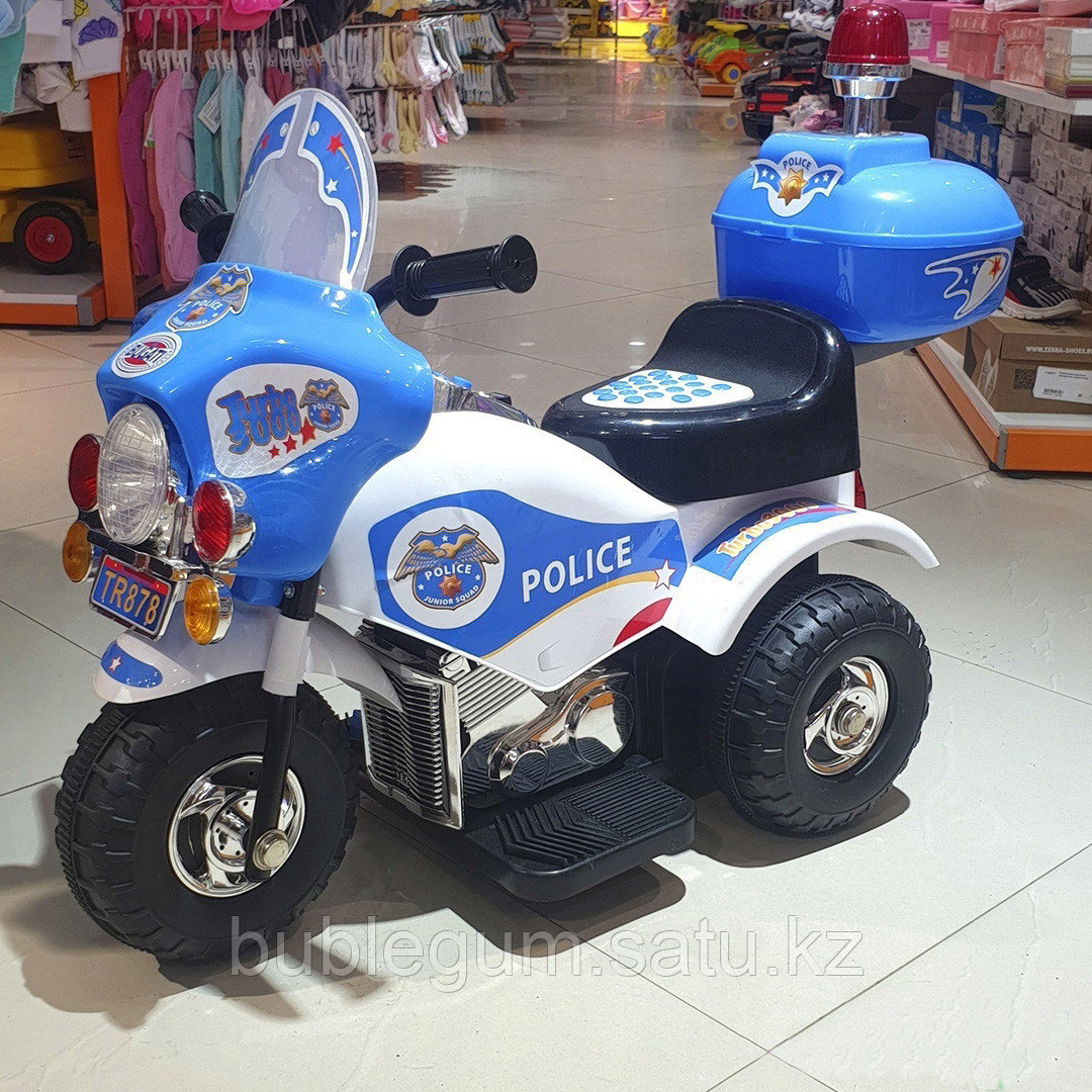 Полицеский мотоцикл "Bugati"  аккумулятор 6V