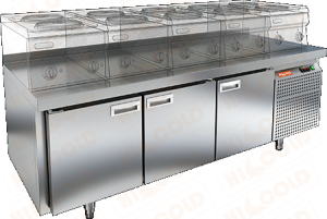 СТОЛ С ОХЛАЖД.ШКАФОМ HICOLD GN111/TN LT