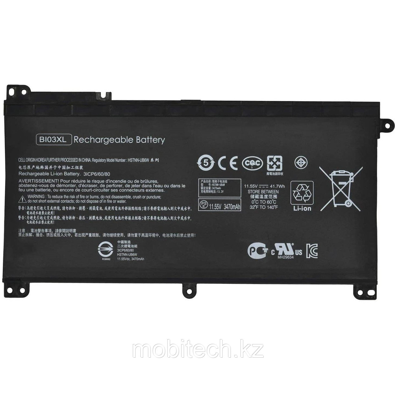 Аккумуляторы HP Bi03XL 11.55V 41.7Whr 3615mAh батарея аккумулятор ORIGINAL