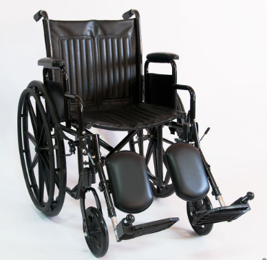 Инвалидная коляска Мега-Оптим с регулировкой угла наклона подножек 511 B, 410мм
