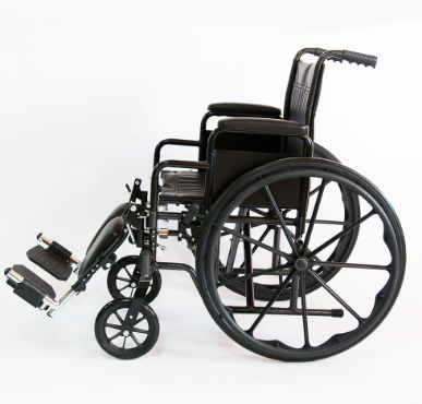 Инвалидная коляска Мега-Оптим с регулировкой угла наклона подножек 511 B, 410мм - фото 2 - id-p93707462