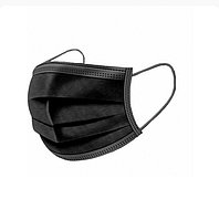 Маски одноразовые черные 50шт