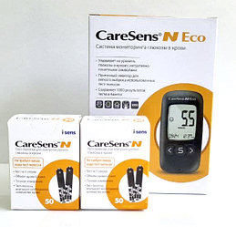 Набор - глюкометр CareSens N ECO + 2 упаковки тест-полос