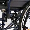 Коляска инвалидная Мега-Оптим (ширина 43см) с транзитными колесами 514A-4, фото 3
