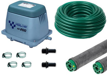 Система аэрации для водоёма объёмом от 1200 куб.м.