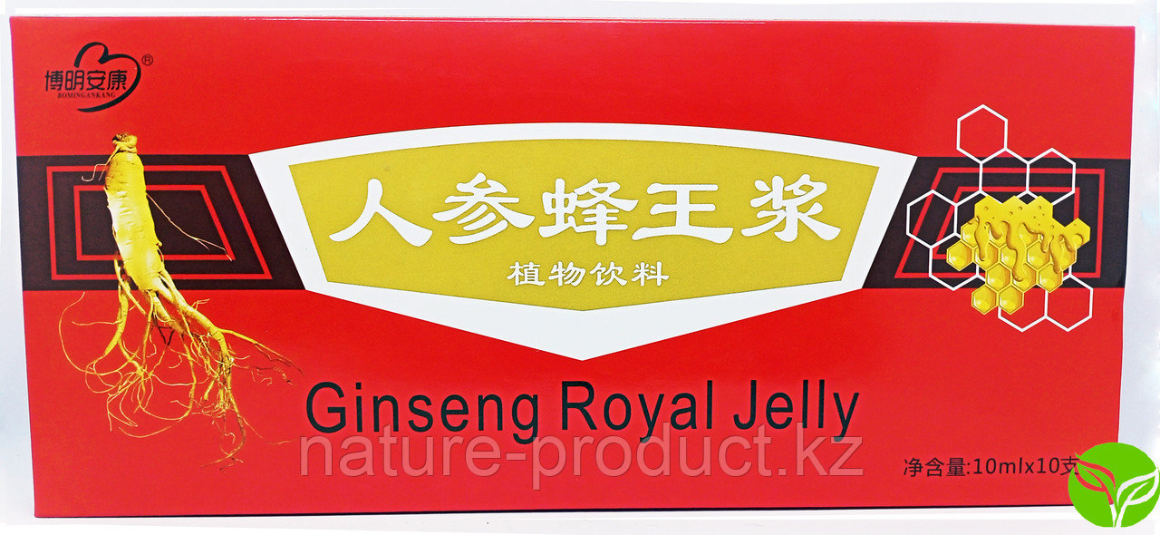 Эликсир Женьшень с маточным молочком Gienseng Royal Jelly 100 мл