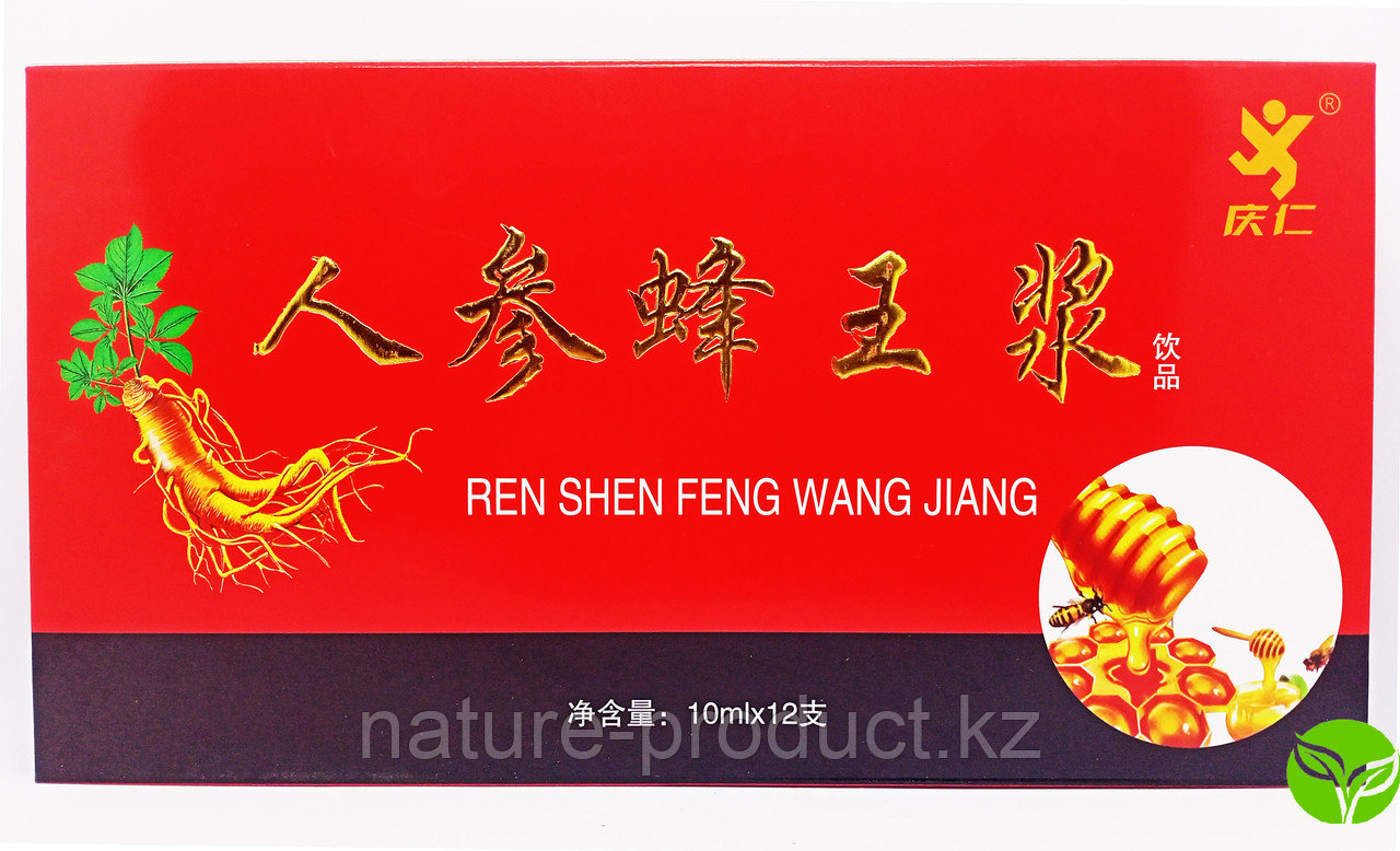 Ren Shen Feng Wang Jiang Пчелиное Молочко с Женьшенем 120 мл