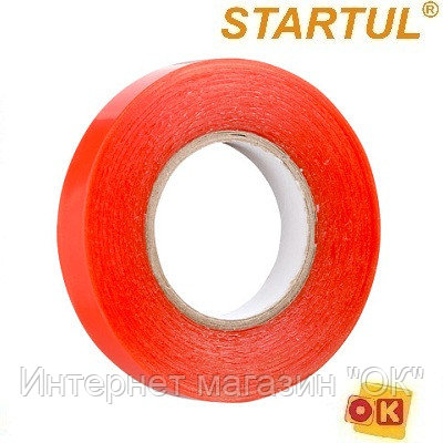 Прозрачная двусторонняя клейкая лента 12 мм x 10 м STARTUL PROFI, фото 2