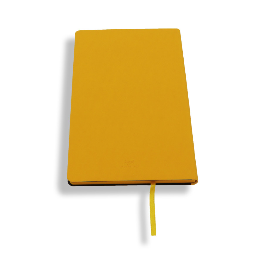 Блокнот A5 Lux Touch, желтый - фото 3 - id-p93723323