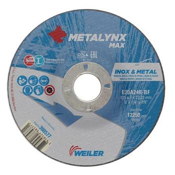 Круг шлифовальный D125 x 7,0 Inox&Metal E20A24R-BF Metalynx MAX
