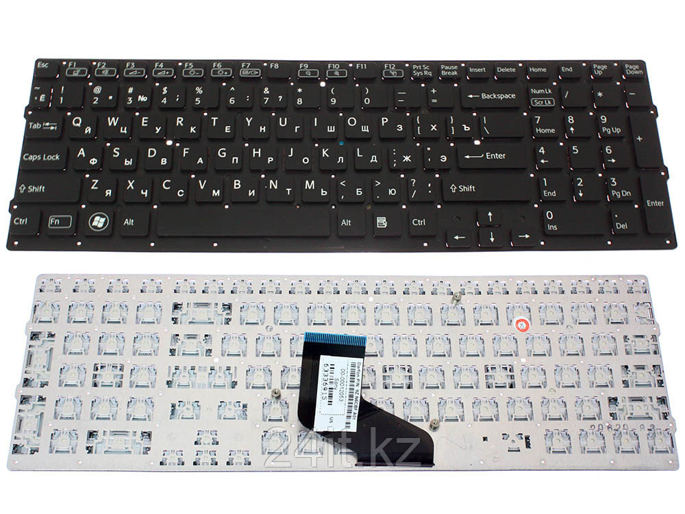 Клавиатура для ноутбука Sony VPC-F219FC, RU, без рамки, черная
