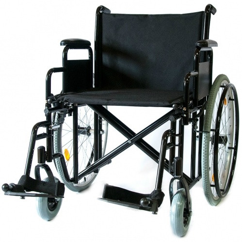 Инвалидная коляска Мега-Оптим 711AE, ткань, пневматические задние колеса 711AE пневмо, 560