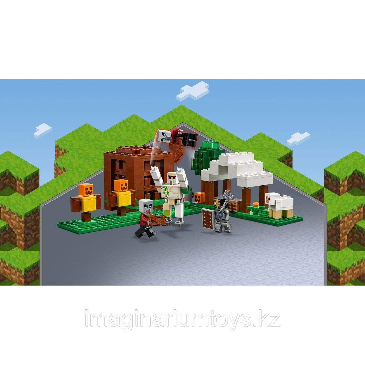 Конструктор Lego Minecraft Аванпост разбойников - фото 2 - id-p93727110