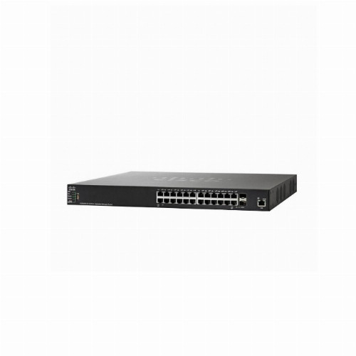 Коммутатор Cisco SG350X-24 (24 порта, Управляемый, , 10/100/1000 Мбит/с, Без PoE, Без PoE, Нет poE, Стоечный