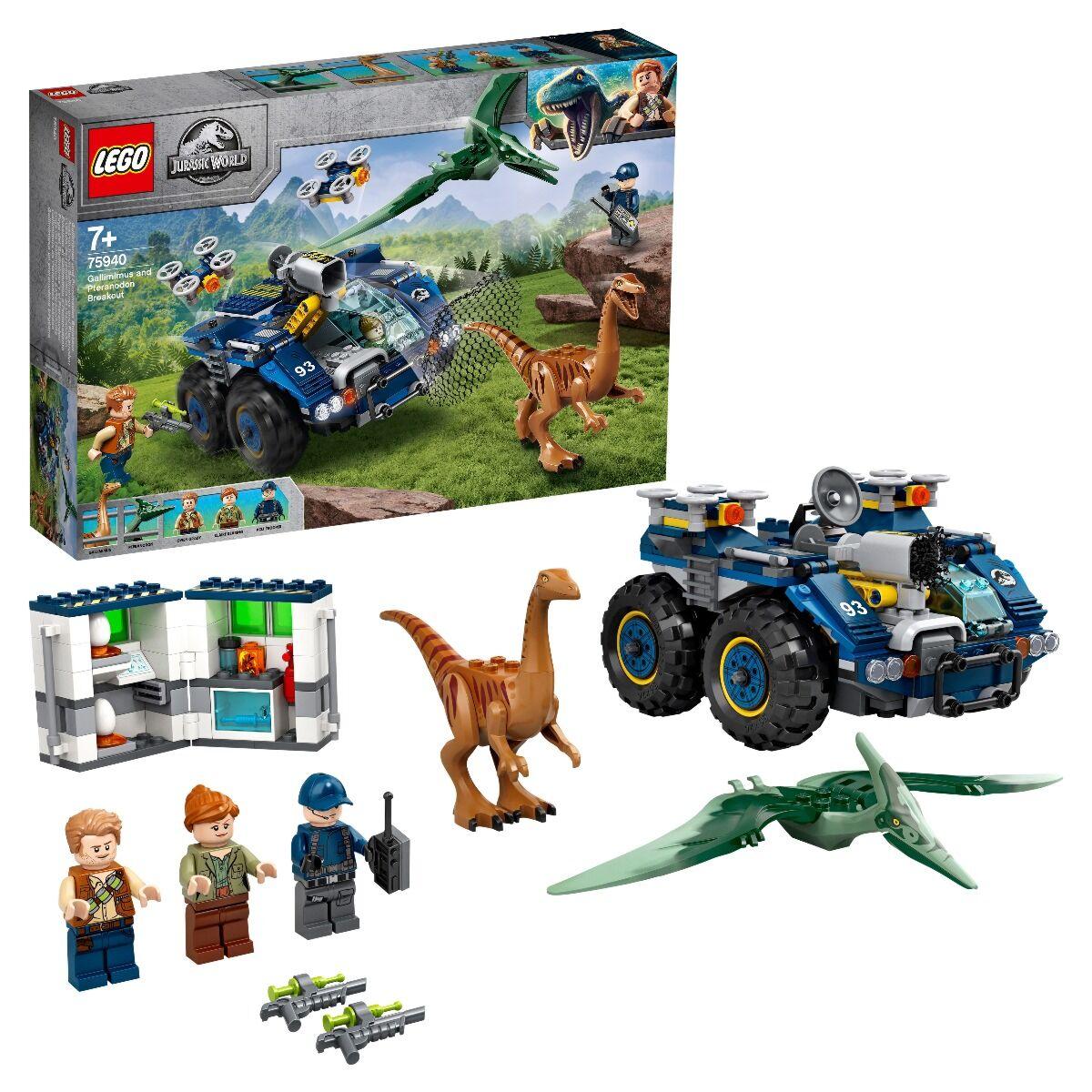 Lego Побег галлимима и птеранодона Jurassic World