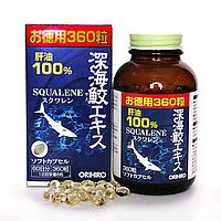 Сквален Orihiro, 360 капс., онкологические заболевания, при радио-химио терапии, сахарный диабет, атеросклероз