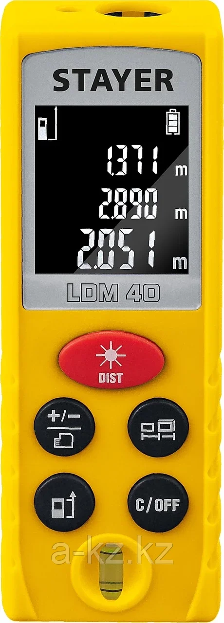 Дальномер лазерный, "LDM-40", дальность 40 м, 5 функций, STAYER Professional - фото 5 - id-p75614662