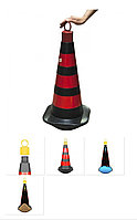 Конус дорожный с утежителем с светоотражающей лентой 75 см