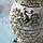 Подставка для зубочисток перламутровая Яйцо Фаберже узор серебристый павлин белая, фото 7