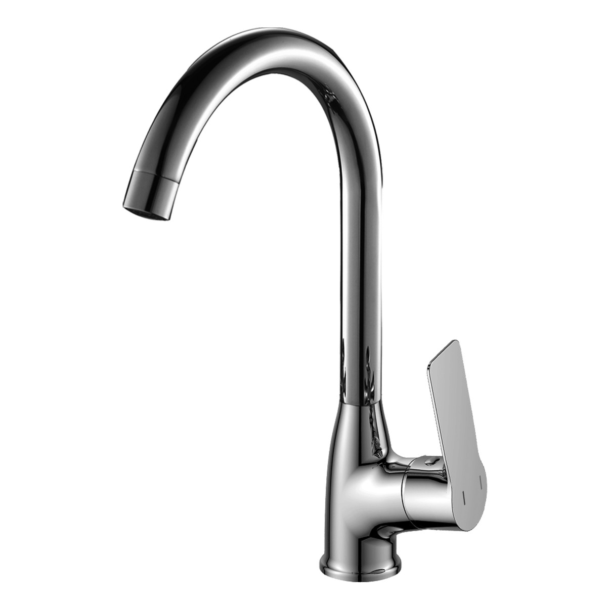 Смеситель Rossinka Silvermix RS27-23 для кухни с поворотным изливом
