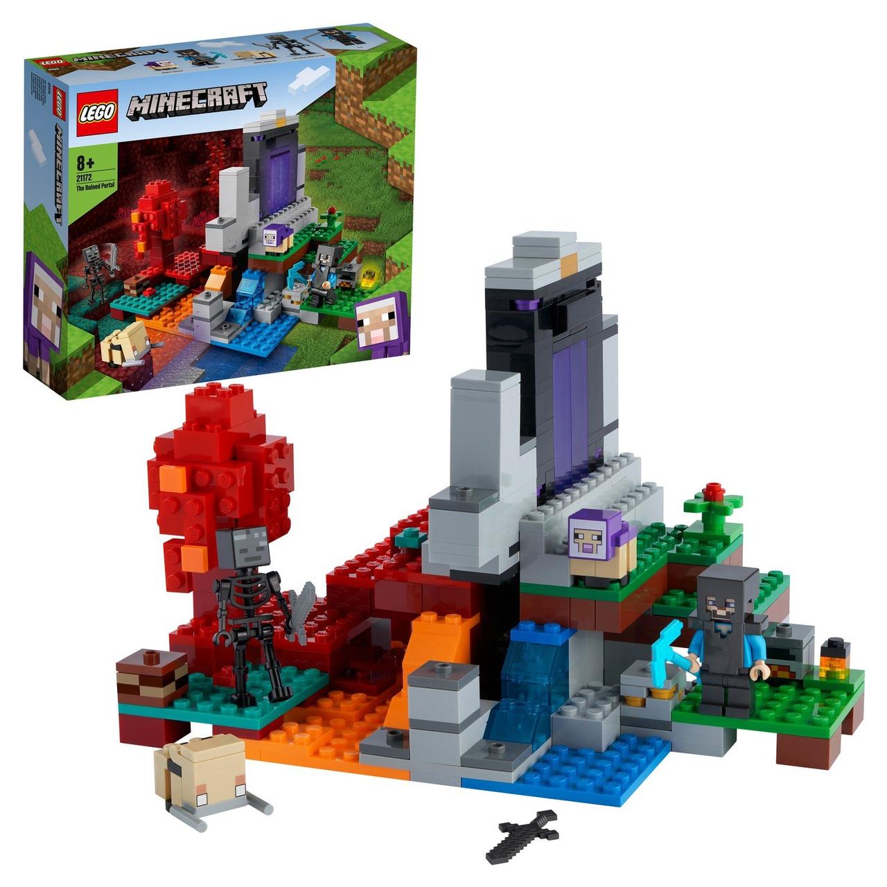 Lego 21172 Minecraft Разрушенный портал