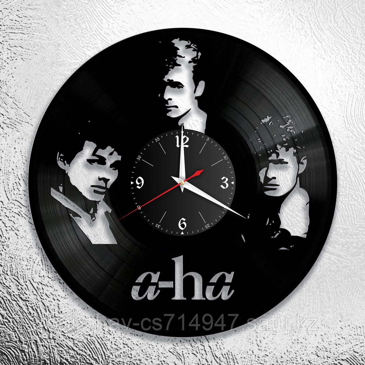 Настенные часы из пластинки, группа a-ha, подарок фанатам, любителям, 0543