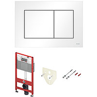 Комплект инсталляции 4 в 1 с панелью смыва ТЕСЕnow для установки подвесного унитаза (9400413)