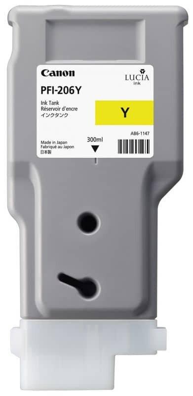 Картридж Canon Pigment Ink Tank PFI-206 Yellow для imagePROGRAF 6400/6400S/6400SE/6450 5306B001