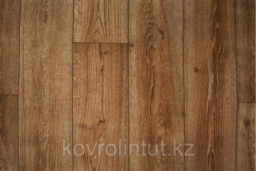 Jutex OPTIMAL Линолеум Rubi 5_613M (толщ.2,0 защ. 0,4) 4,0 м Доска коричневая