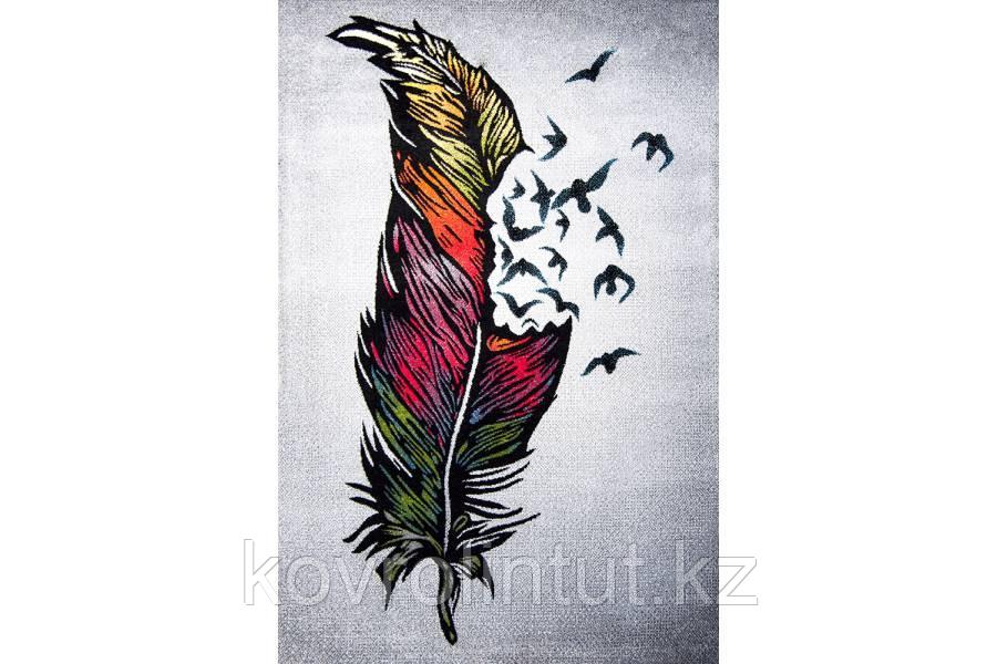 Ковёр Украина KOLIBRI FRIZE 1,6х2,3 11607/190 Ловец снов перо