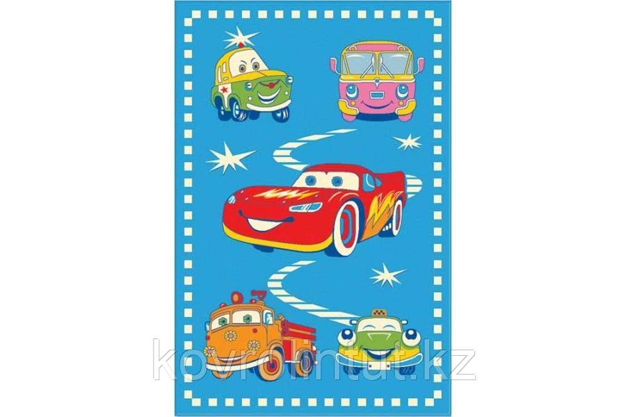 Ковер Aquarelle KIDS 1,37 х 2,00 Голубой машины