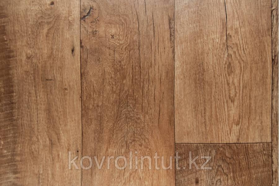 Jutex FORUM Линолеум Forest 7801 ( толщ. 4,3 защита 0,4) 3,5 м Доска коричневая