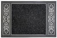Коврик EHOME 5095 0,45м Х 0,70м Чёрный с резиновой каймой "орнамент"