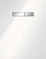 Стеклянная панель TECElux с механическим блоком управления, стекло белое, клавиши хром глянцевый