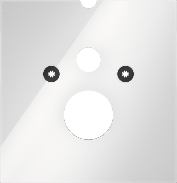 Стеклянная панель TECElux для установки сидений-биде, нижняя, стекло белое, фото 1