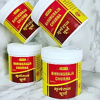 Бринградж чурна - порошок (Bhringraja Churna) для здоровья волос, от облысения, 100 гр