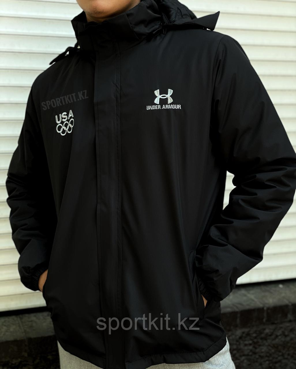 Мужская куртка USA Under Armour, черная - фото 2 - id-p93783256