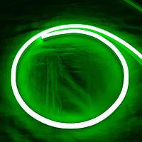 Гибкая светодиодная лента "Flex Neon" 7*15 мм - бухта 100 метров,  зелёный цвет
