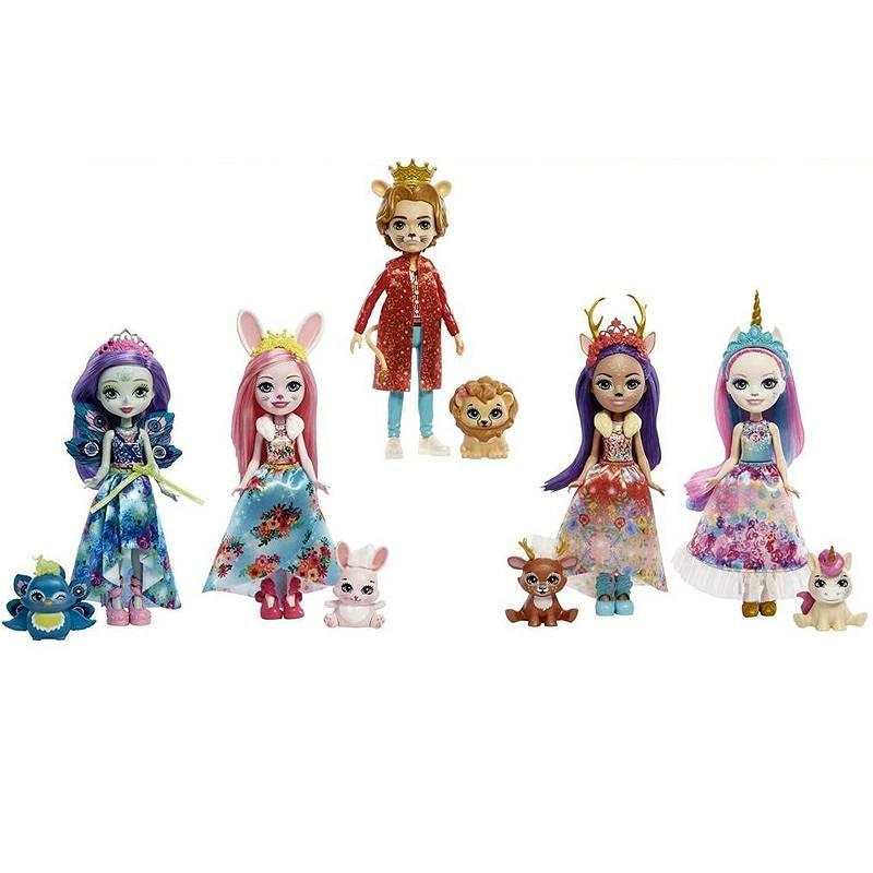 Enchantimals Royal Набор из 5 кукол Королевские друзья Энчантималс - фото 1 - id-p93775199